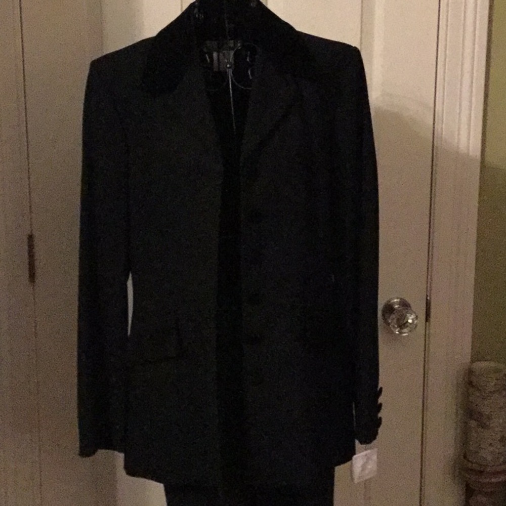 Black suit jacket and pants
